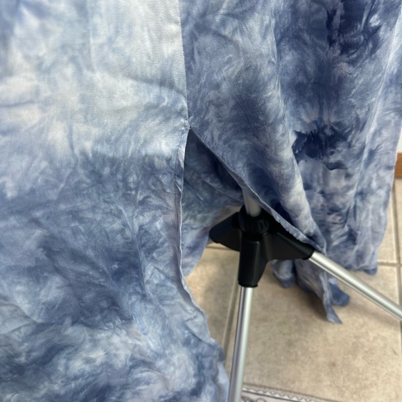 If By Sea Blue Tie-Dye Maxi Dress Boho Beach Size Large - Picture 4 of 8